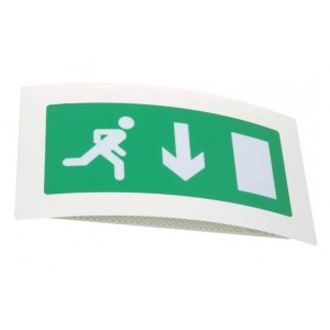 ESS 8W Maintained Curved Exit Sign IP20 ESS8M